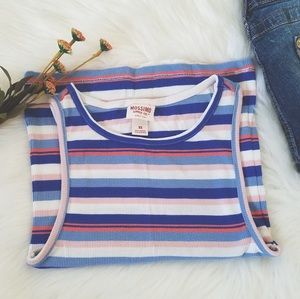 Y2K striped tank top